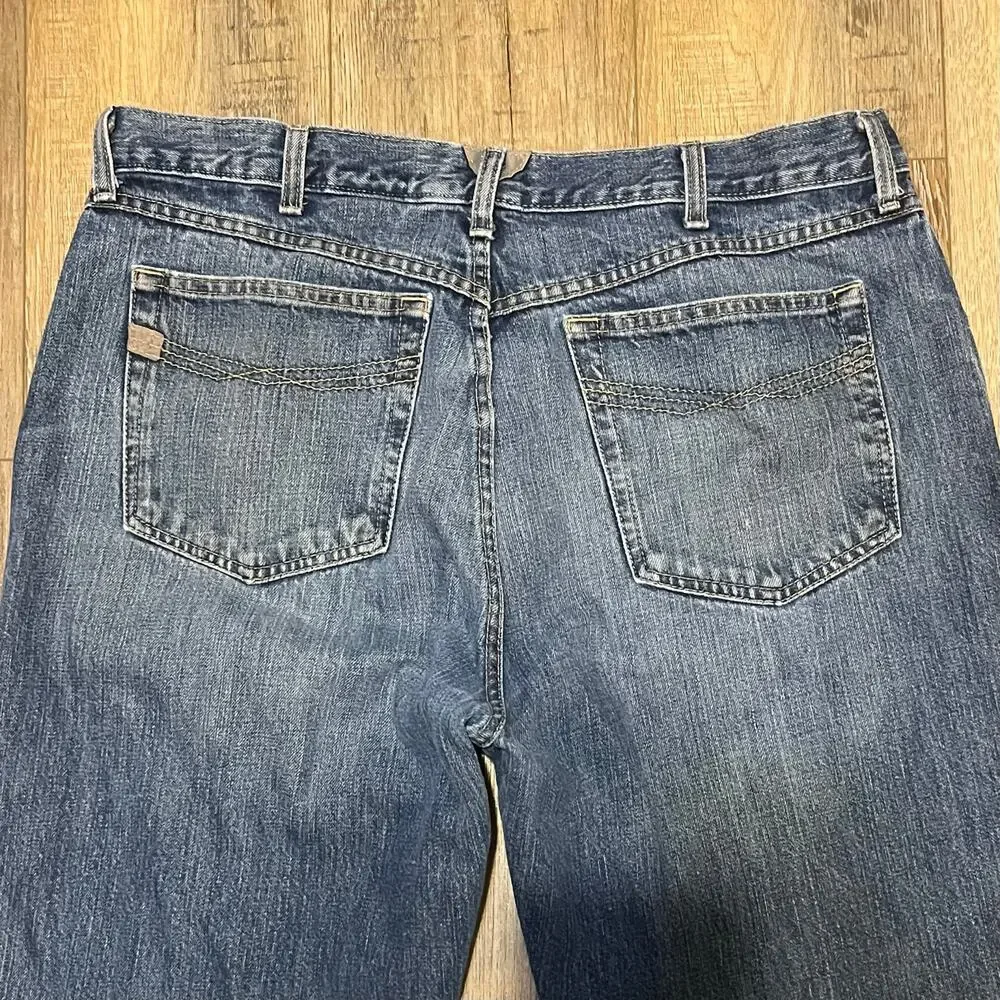 Ariat M3 Jeans Men's 38x32 Athletic Straight Leg Denim Medium Wash Work Western - Picture 5 of 9